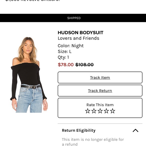 Lovers & Friends bodysuit - gently worn - Picture 1 of 3